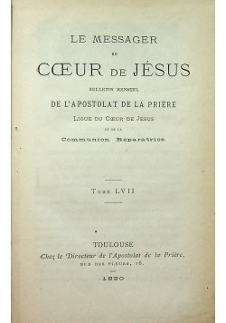 Le messager Coeur de Jesus Tom LVII 1881 r.