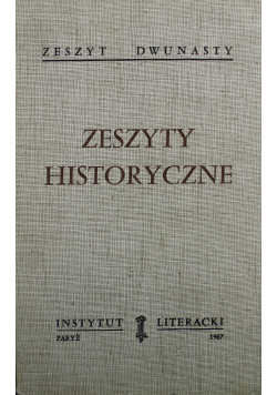 Zeszyty historyczne zeszyt 12