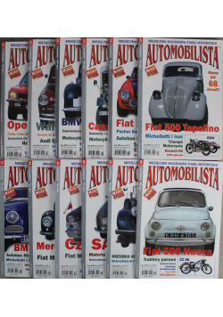 Miesięcznik Automobilista 12 numerów
