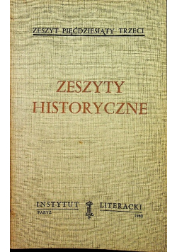 Zeszyty Historyczne Zeszyt 53