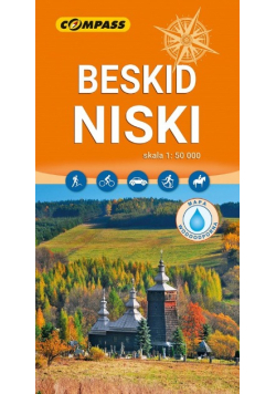 Beskid Niski mapa laminowana