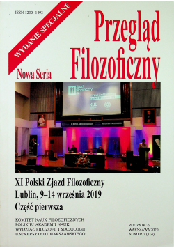 Przegląd filozoficzny XI polski zjazd filozoficzny Lublin