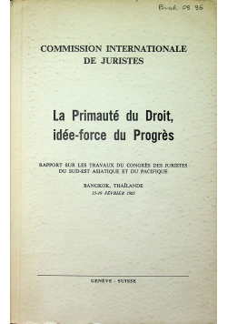 La Primaute du Droit idee force du Progres
