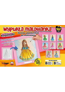 Wypukła malowanka - Księżniczki Zestaw 8 wzorów