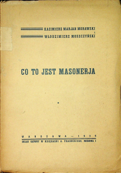 Co to jest Masonerja 1939 r.