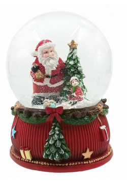 Kula śnieżna Merry Christmas z pozytywką 10cm