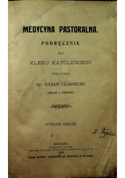 Medycyna pastoralna 1910r