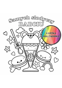 Karnet KW kolorowanka Słodycze Babcia