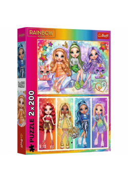 Puzzle 2x200 Tęczowe lalki MGA Rainbow High 13335