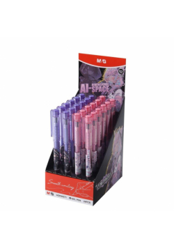 Długopis żelowy Manga Pink Fantasy nieb (24szt)