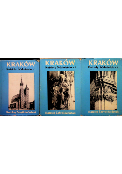 Kraków Kościoły Śródmieścia 3 tomy