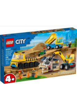 LEGO(R) CITY 60391 (3szt) Ciężarówki i dźwig z kulą