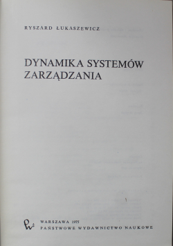 Dynamika systemów zarządzania