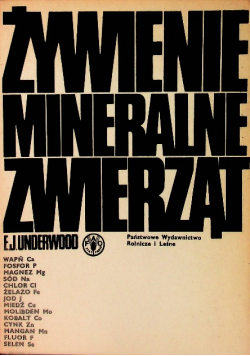 Żywienie mineralne zwierząt