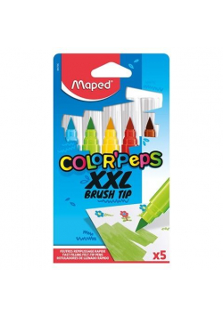 Flamastry Colorpeps Brush Jumbo XXL 5 kolorów