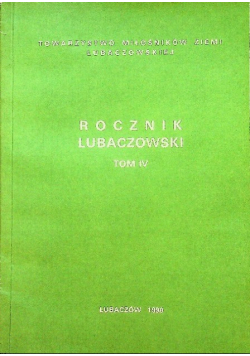 Rocznik Lubaczowski Tom IV