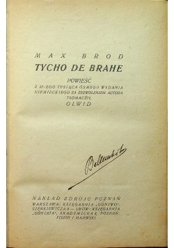 Tycho de Brahe 1922 r.