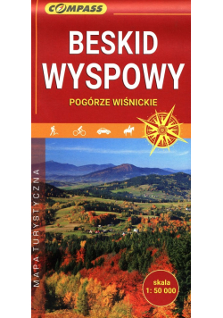 Beskid Wyspowy Pogórze Wiśnickie mapa turystyczna 1: 50 000