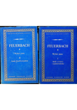Feuerbach Wybór pism Tom I i II