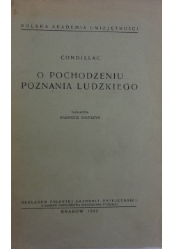 O pochodzeniu poznania ludzkiego