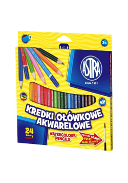 Kredki ołówkowe akwarelowe 24 kolory