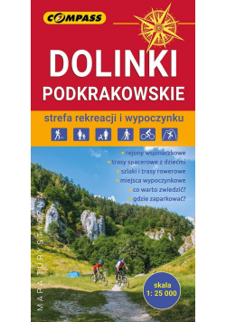 Dolinki Podkrakowskie mapa turystyczn 1:25 000