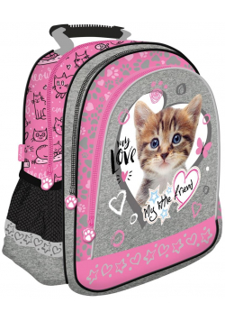 Plecak szkolny My Little Friend Kot Pink