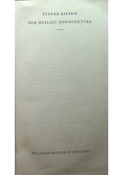 Der heilige Bonaventura  1929r.