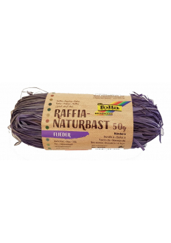 Rafia naturalna 50g ciemny fiolet FOLIA PAPER