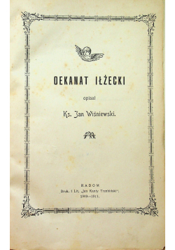 Dekanat Iłżecki 1911 r