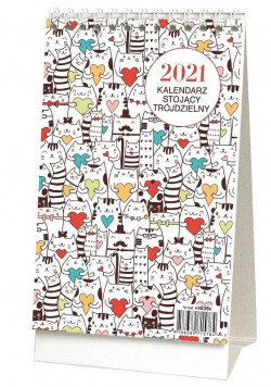 Kalendarz 2021 Biurkowy Stojący Trójdzielny
