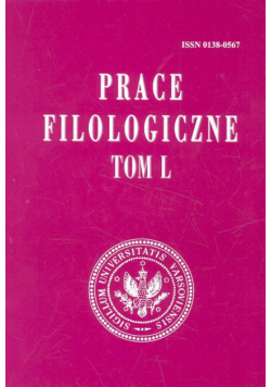 Prace filologiczne Tom L