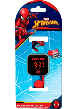 Zegarek LED z kalendarzem Spiderman SPD4987