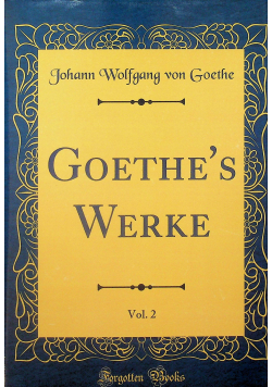 Goethes Werke vol 2 reprint z 1827r