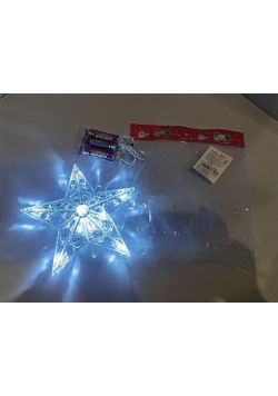 Gwiazda ze światłem LED na baterie
