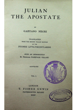 Julian the apostate 1905 r.