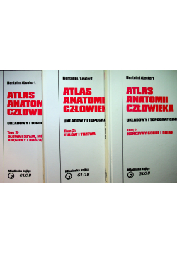 Atlas anatomii człowieka Układowy i topograficzny tomy od I do III
