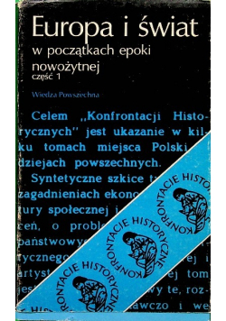 Europa i świat w początkach epoki nowożytnej Część 1