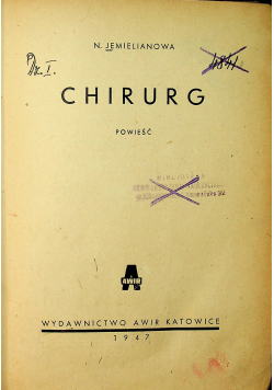 Chirurg powieść 1947 r