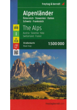 Mapa samochodowa - Alpy - Austria.. 1:500 000
