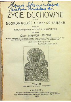 Życie Duchowne tom III 1924 r