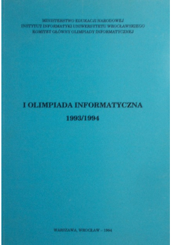 I Olimpiada Informatyczna 1993 - 1994
