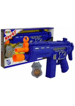 Pistolet policyjny z odznaką światło dźwięk