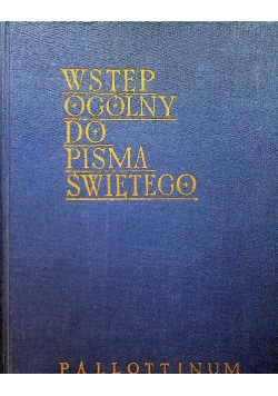 Wstęp ogólny do Pisma Świętego