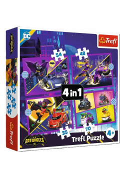 Puzzle 4w1 Poznaj Batwheels 34658