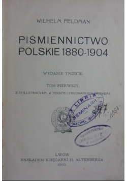 Piśmiennictwo Polskie 1880 - 1904, 1905 r.
