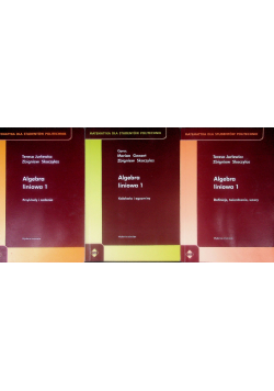 Algebra liniowa Tom 1 do 3