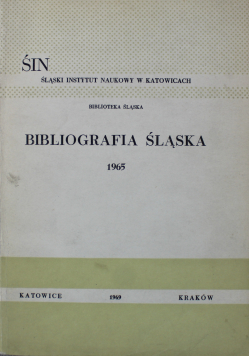 Bibliografia Śląska 1965