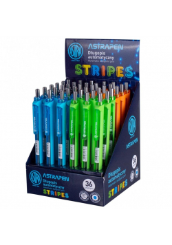 Długopis automatyczny Pen Stripes (36szt) ASTRA