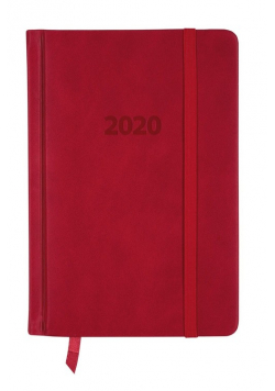 Kalendarz 2020 KK-B6DL Dzienny B6 Lux czerwony